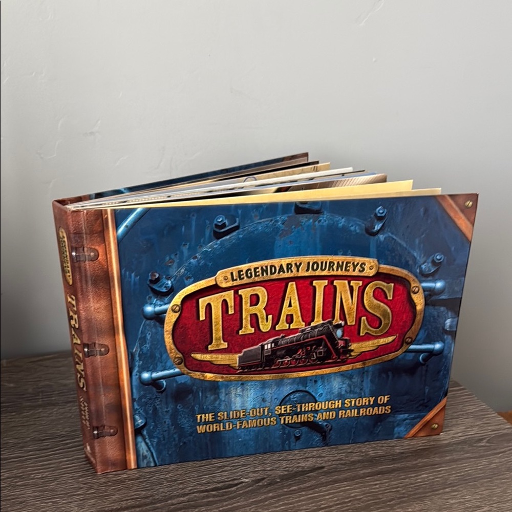 Legendary Journeys Trains Book - Blue and Red